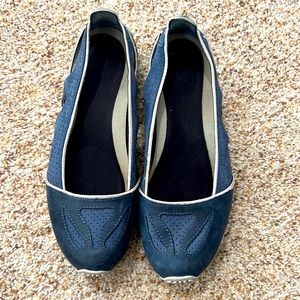 Merrell 8M blue slip on - non-marking sole shoes